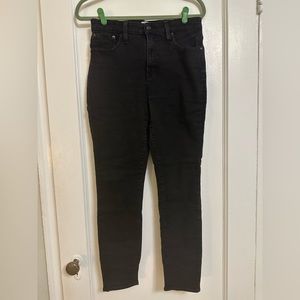 Black J. Crew skinny jeans, size 29